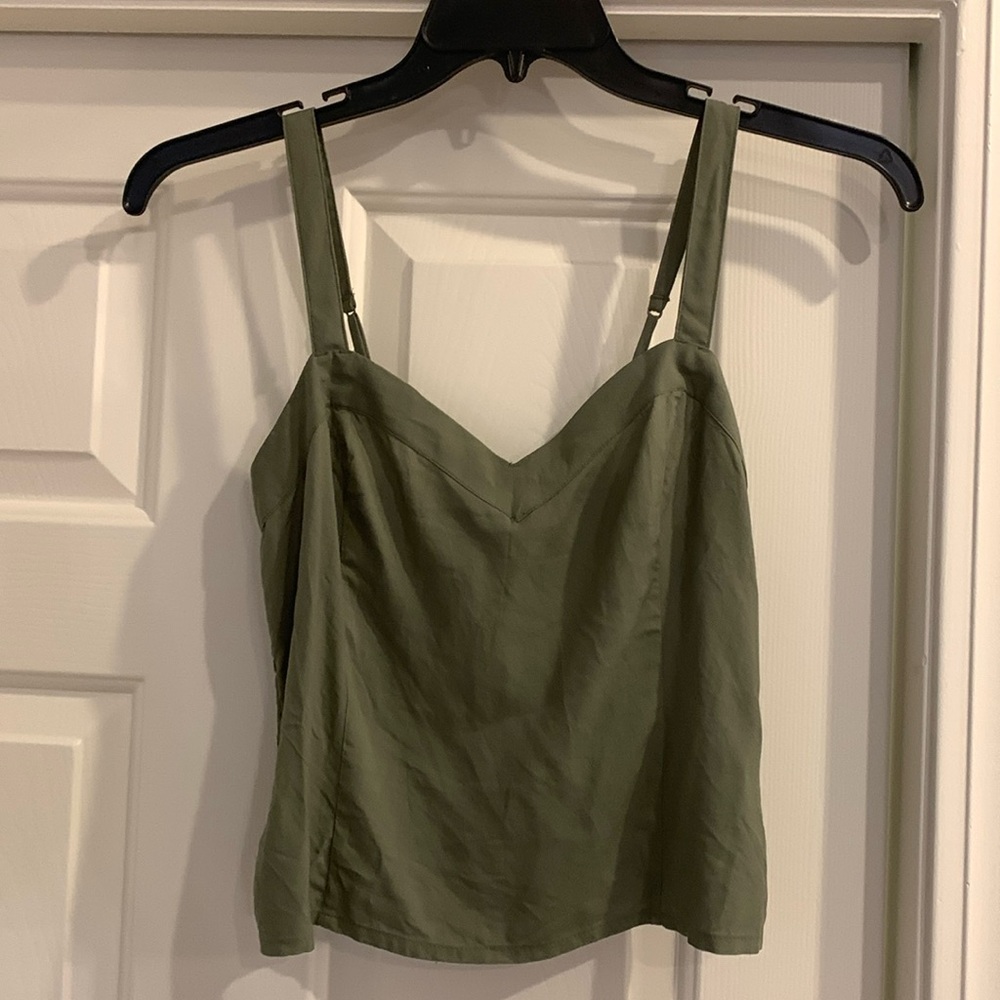 Abercrombie & Fitch green tank top